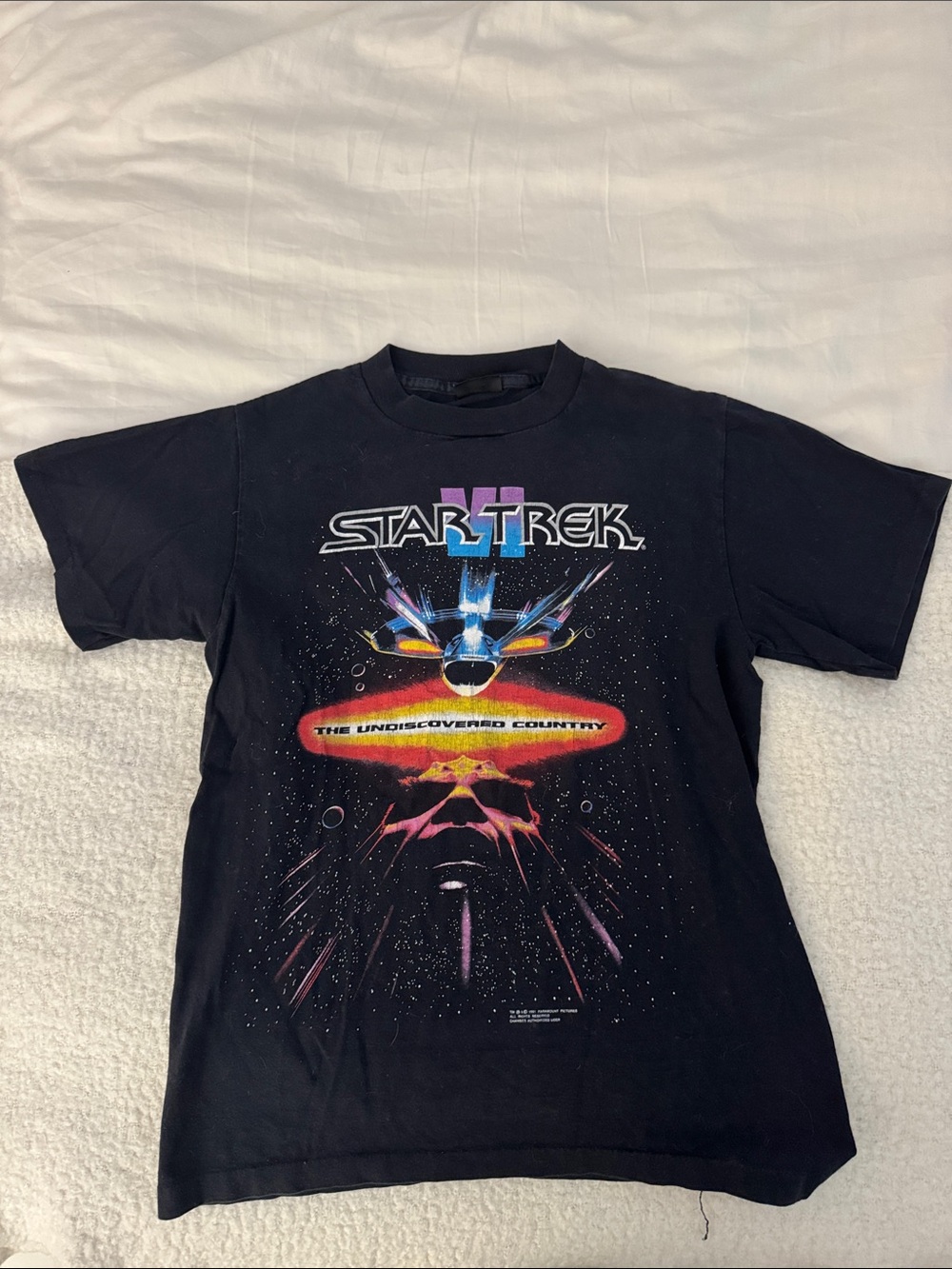 Star Trek Black Graphic Tee - "The Undiscovered Country"